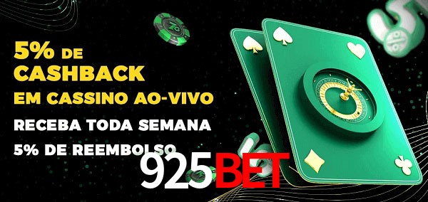 Promoções do cassino ao Vivo 925Bet
